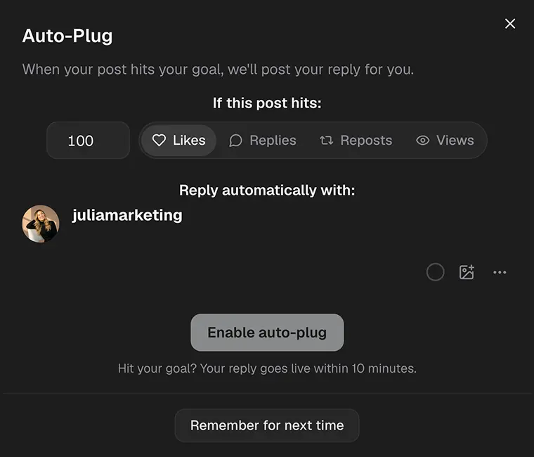 Auto-Plug screenshot